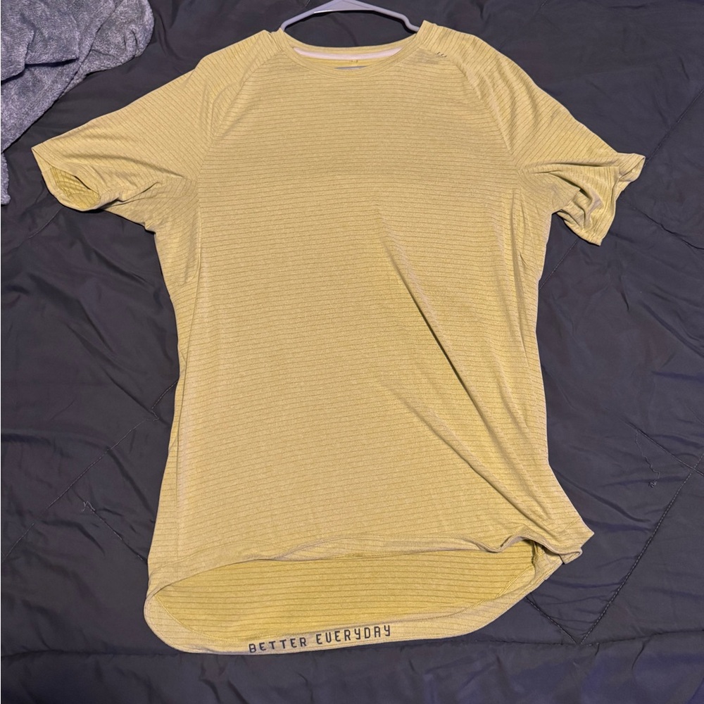 lululemon athletica Yellow Short Sleeve Tee